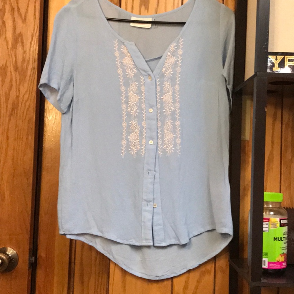 Baby blue blouse